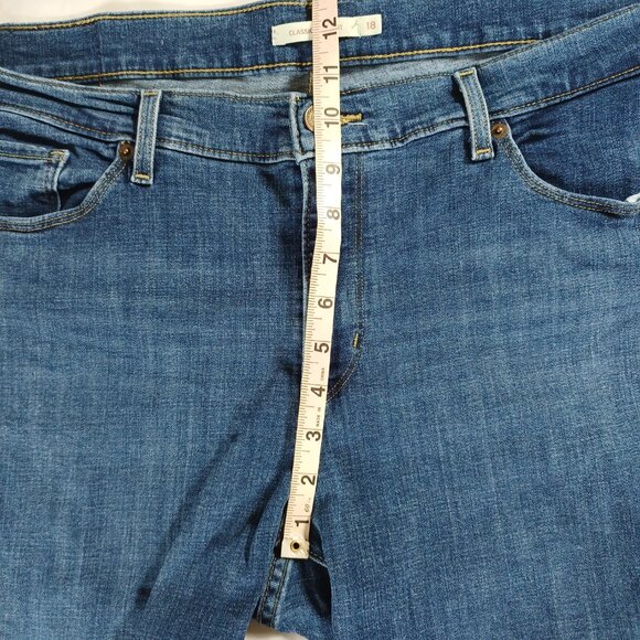 Levi's Womens Jeans Classic Bootcut Dark Wash Highrise Stretch Denim Size 18 - Picture 12 of 13